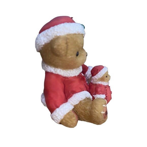 Enesco Cherished Teddies Christmas Figurine 2000 Bears In Santa Outfits Collecti - Picture 4 of 12